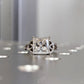 Celtic Cathedral Gold Ring Princess Cut Moissanite Engagement Ring  customdiamjewel   