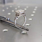 Celtic Cathedral Gold Ring Princess Cut Moissanite Engagement Ring  customdiamjewel   