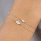 Pave Natural Diamond 14K Solid Gold Dainty Bracelet  customdiamjewel   