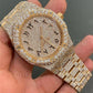 Hip Hop Gold plated Full Diamond Wrist Watch  customdiamjewel   
