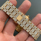 Hip Hop Gold plated Full Diamond Wrist Watch  customdiamjewel   