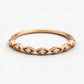 0.07CTW Lab Grown Diamond Milgrain Wedding Band  customdiamjewel 10KT Rose Gold VVS-EF
