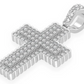 0.75CTW Half Bezel Cross Pendant  customdiamjewel   