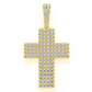 0.75CTW Half Bezel Cross Pendant  customdiamjewel   