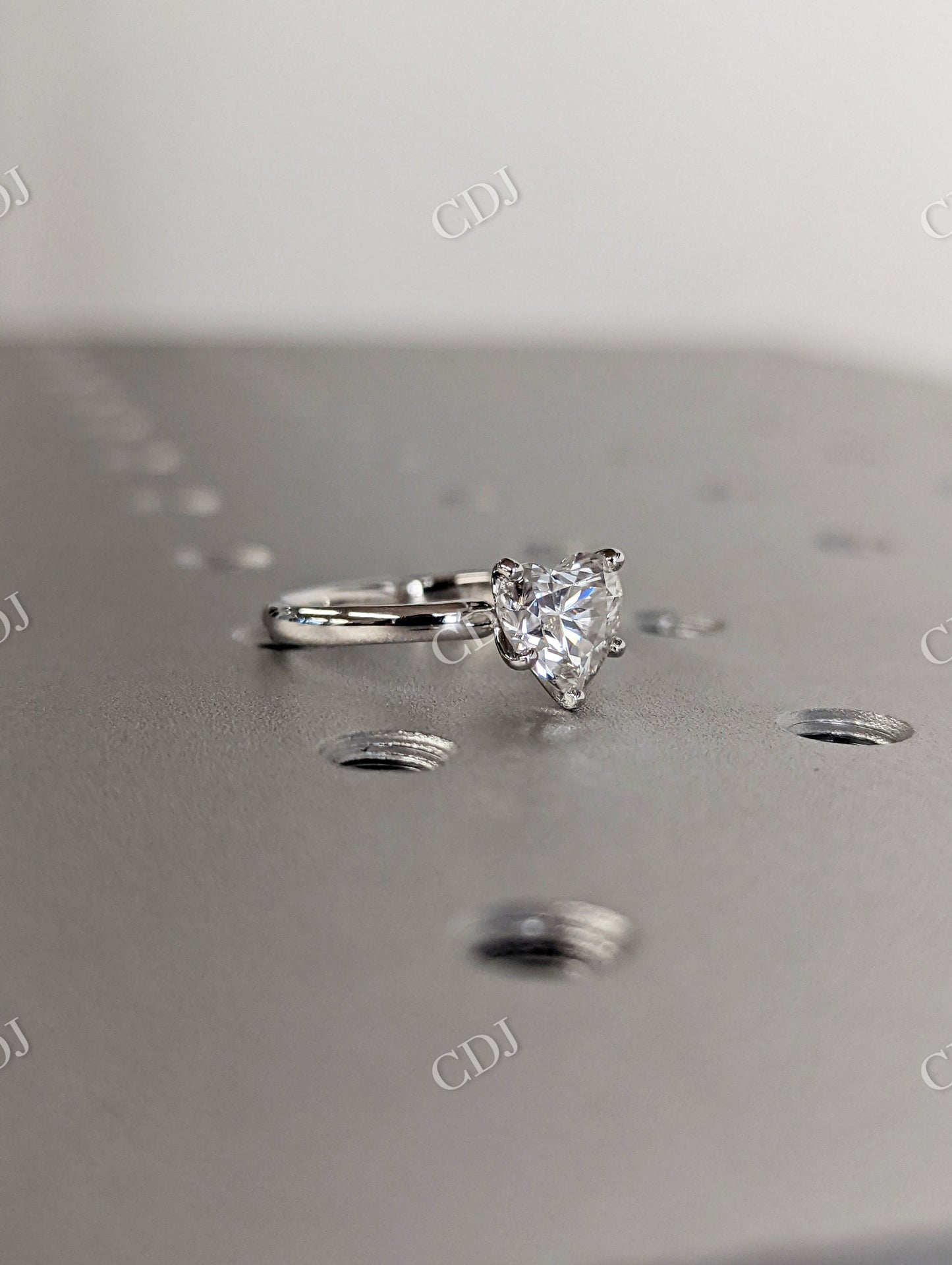 Unique Heart Cut Moissanite Stacking Proposal Ring  customdiamjewel   