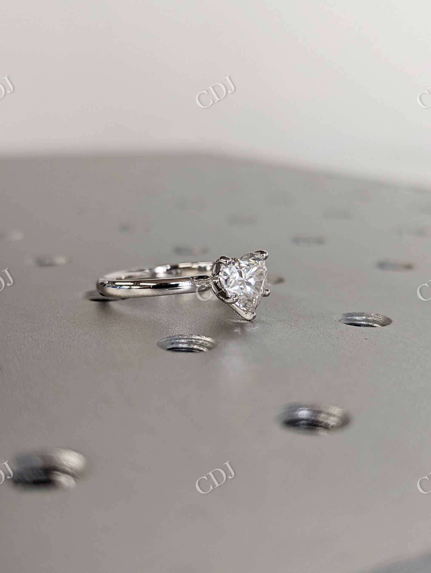 Unique Heart Cut Moissanite Stacking Proposal Ring  customdiamjewel   