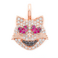 0.75CTW Cat Heart Pendant  customdiamjewel   