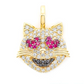 0.75CTW Cat Heart Pendant  customdiamjewel   
