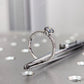 Antique 0.5 CT Round Grey Moissanite Miligrain Engagement Ring  customdiamjewel   