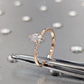 Dainty & Simple Pear Cut Moissanite Engagement Ring  customdiamjewel   