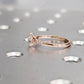 Dainty & Simple Pear Cut Moissanite Engagement Ring  customdiamjewel   