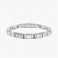 0.64CTW Eternity Baguette Lab Grown Diamond Wedding Band  customdiamjewel 10KT White Gold VVS-EF