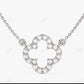 0.30CTW Moissanite Clover Necklace