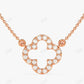0.30CTW Moissanite Clover Necklace