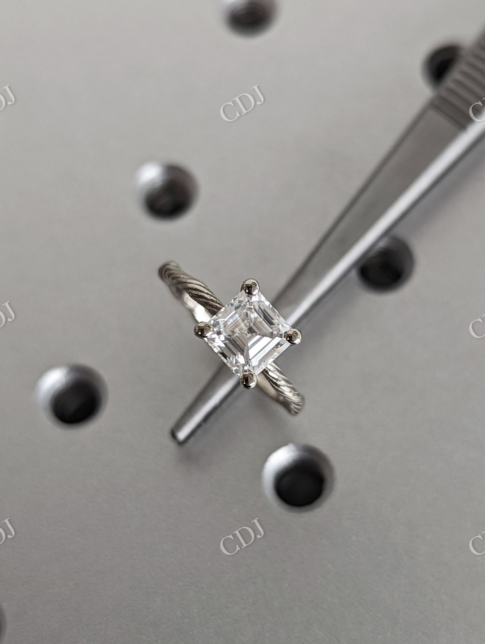 Twig Princess Cut Nature Inspired Moissanite Engagement Ring  customdiamjewel   