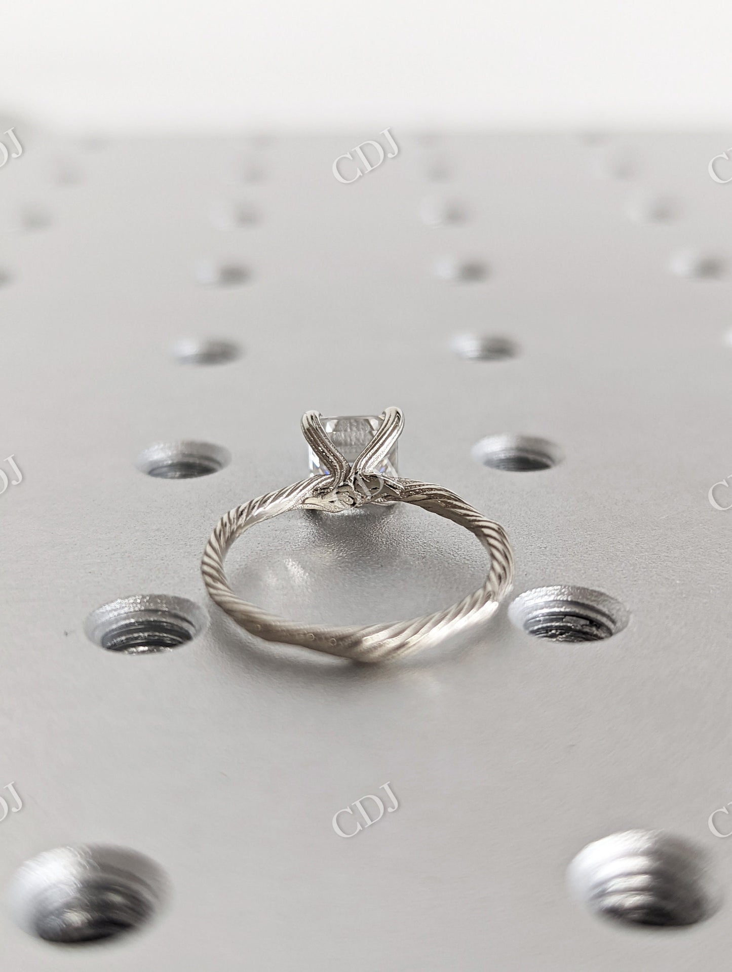 Twig Princess Cut Nature Inspired Moissanite Engagement Ring  customdiamjewel   
