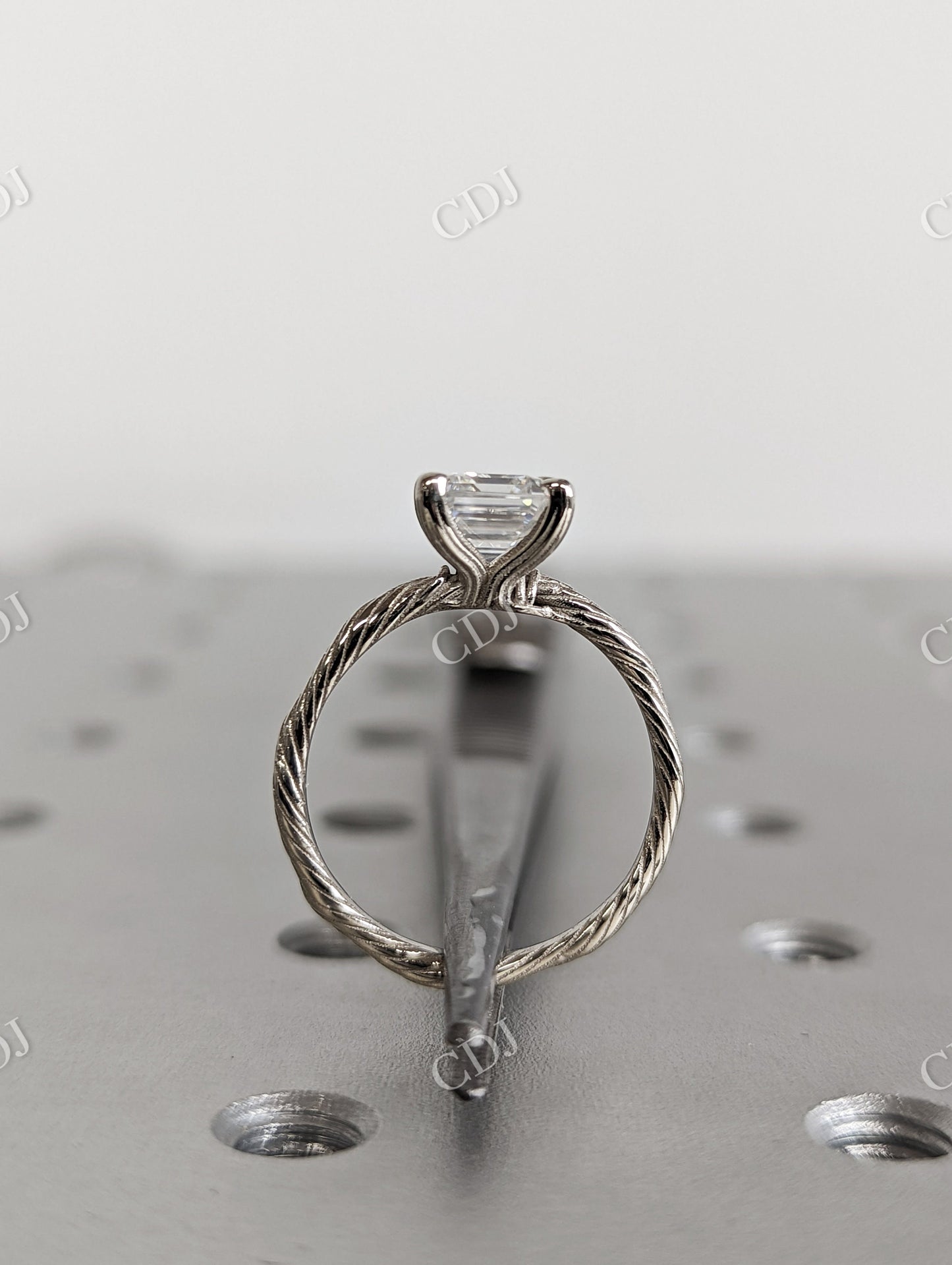 Twig Princess Cut Nature Inspired Moissanite Engagement Ring  customdiamjewel   
