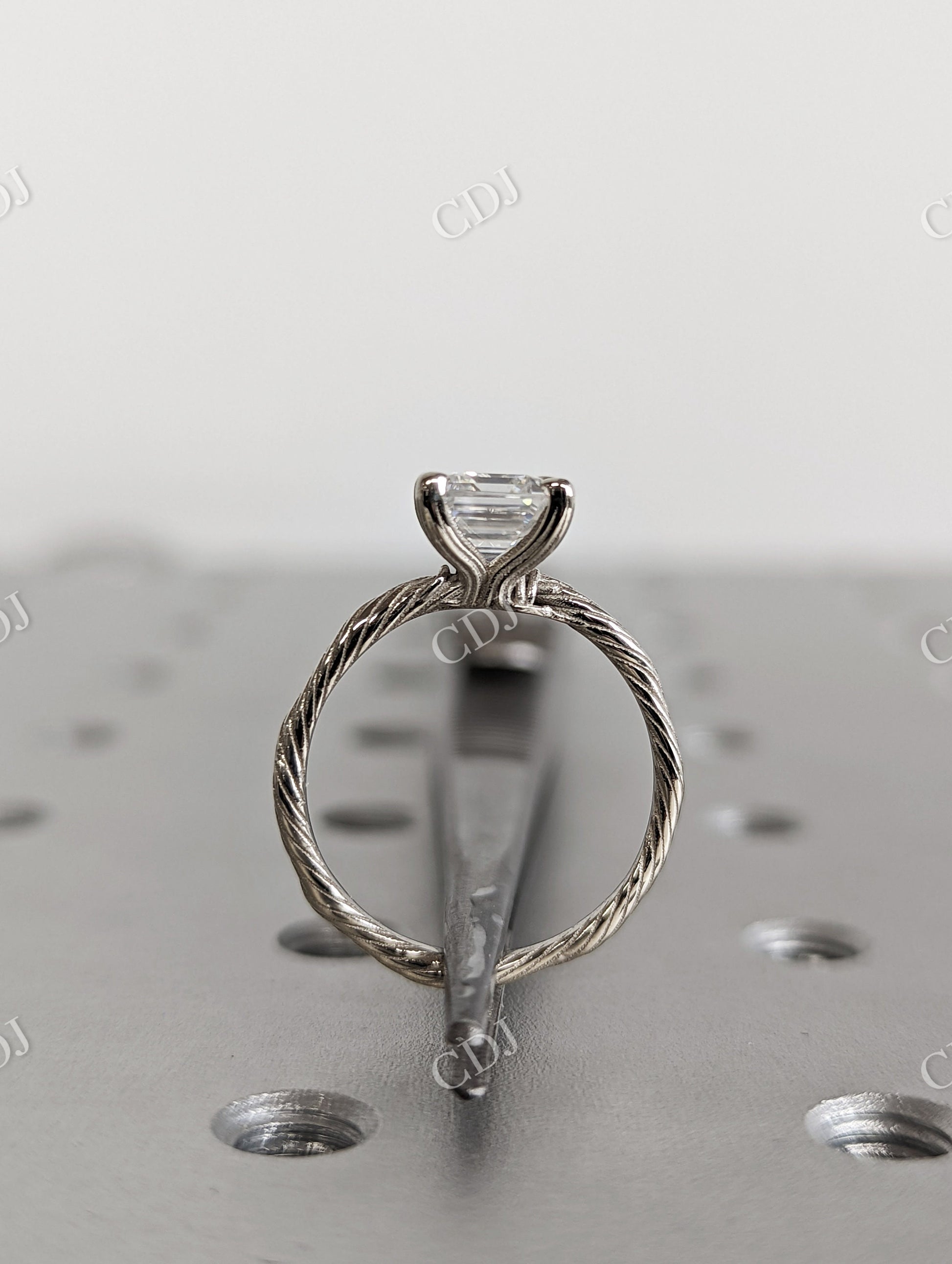 Twig Princess Cut Nature Inspired Moissanite Engagement Ring  customdiamjewel   