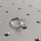 Unique Hexagon Round Moissanite Hexagon Bezel Setting Ring  customdiamjewel   