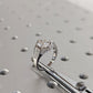 Unique Hexagon Round Moissanite Hexagon Bezel Setting Ring  customdiamjewel   