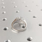 Unique Hexagon Round Moissanite Hexagon Bezel Setting Ring  customdiamjewel   