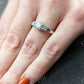 Vintage Moissanite Engagement Ring 14k White Gold Wedding Ring  customdiamjewel   