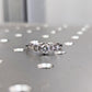 Vintage Moissanite Engagement Ring 14k White Gold Wedding Ring  customdiamjewel   