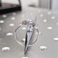 Vintage Moissanite Engagement Ring 14k White Gold Wedding Ring  customdiamjewel   