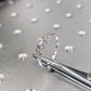 Vintage Moissanite Engagement Ring 14k White Gold Wedding Ring  customdiamjewel   