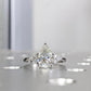 Pear Cut Moissanite Engagement Ring For Women  customdiamjewel   