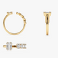 0.55CTW Floating Baguette Cut Lab Grown Diamond Unique Cocktail Band  customdiamjewel   