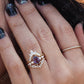 0.15CTW Cluster Diamond Chevron Nesting Wedding Ring