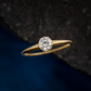 Moissanite Solitaire Engagement Ring  customdiamjewel   