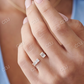 0.55CTW Floating Baguette Cut Lab Grown Diamond Unique Cocktail Band  customdiamjewel   