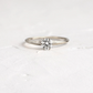 Moissanite Solitaire Engagement Ring  customdiamjewel 10KT White Gold VVS-EF