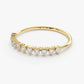 0.32CTW Natural Diamond Solid Gold Half Eternity Minimalist Band  customdiamjewel   