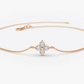 0.14ctw Cluster Lab Grown Diamond Bracelet  customdiamjewel Sterling Silver Rose Gold VVS-EF