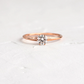 Moissanite Solitaire Engagement Ring  customdiamjewel 10KT Rose Gold VVS-EF