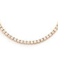Shiny Diamond Gold Tennis Necklace  customdiamjewel   