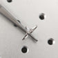 Modern Triangle Cut Moissanite Engagement Ring  customdiamjewel   