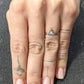 Modern Triangle Cut Moissanite Engagement Ring  customdiamjewel   