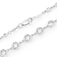 Bezel Set Eternity Diamond Necklace For Unisex  customdiamjewel   