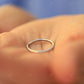 1.5mm Solid White Gold Wedding Plain Band