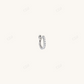 0.055CTW Single Lab Grown Diamond Hoop Earrings  customdiamjewel Sterling Silver White Gold VVS-EF