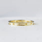 Simple Eternity Yellow Gold Stackable Matching Wedding Band