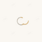 Pave Diamond Cartilage Single Hoop  customdiamjewel   