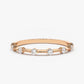 0.15CTW Round Cut Natural Diamond Minimalist Wedding Band  customdiamjewel 10KT Rose Gold VVS-EF