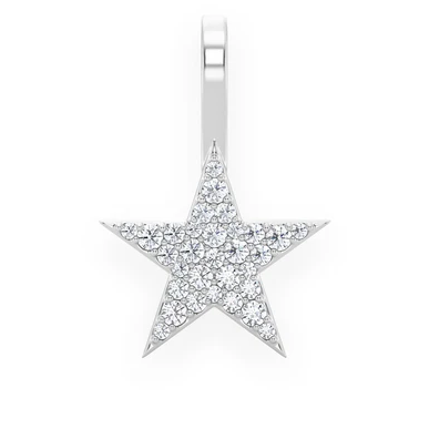 Antique Round Diamond Star Shape Pendant  customdiamjewel   