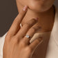 0.55CTW Emerald Cut Illusion Setting Engagement Ring
