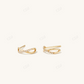 0.08CT X Lab Grown Diamond Hoop Earrings  customdiamjewel   